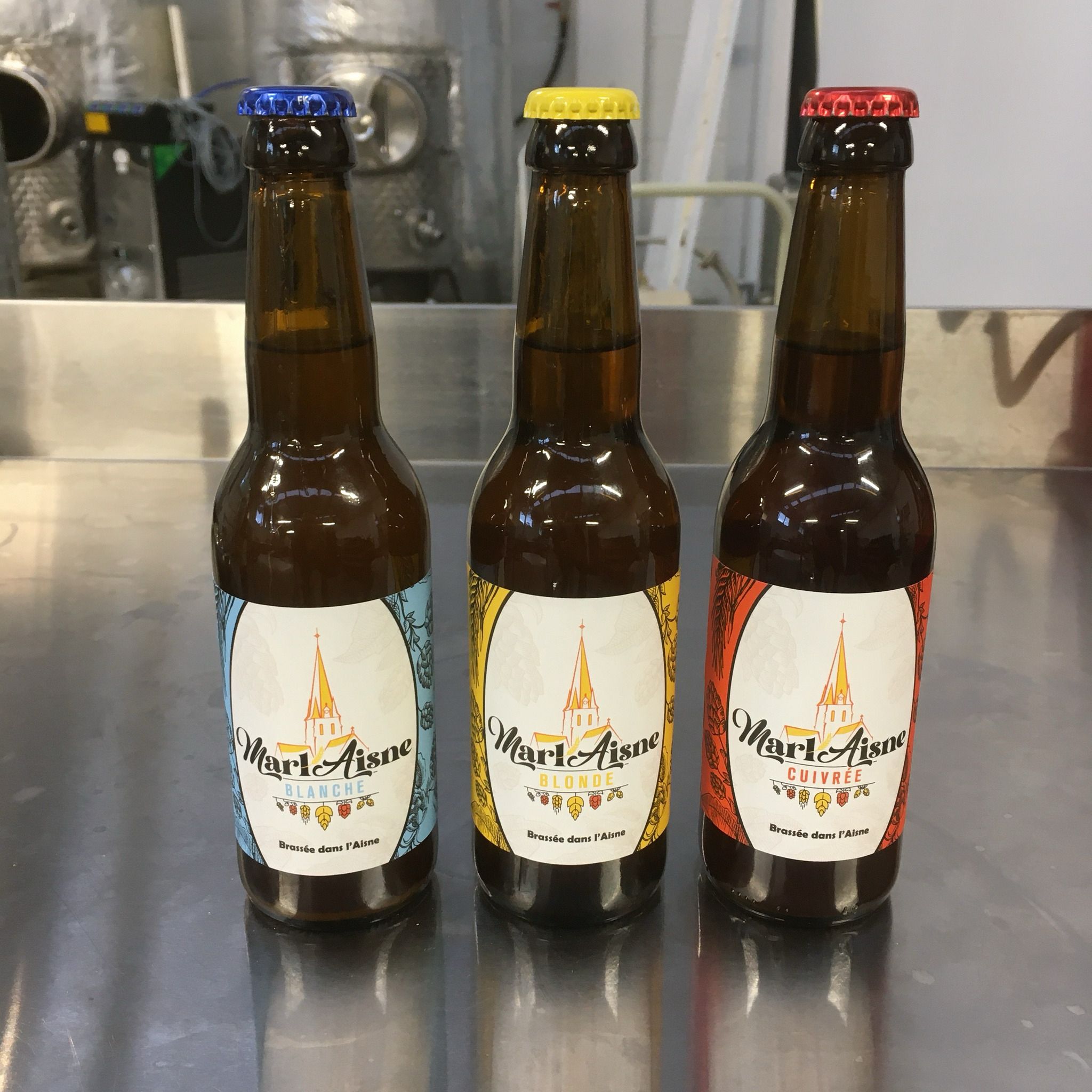 Bouteille Marl'Aisne Blonde — bière artisanale non filtrée Marle